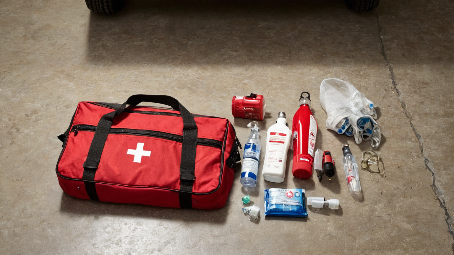 Emergency kit layout