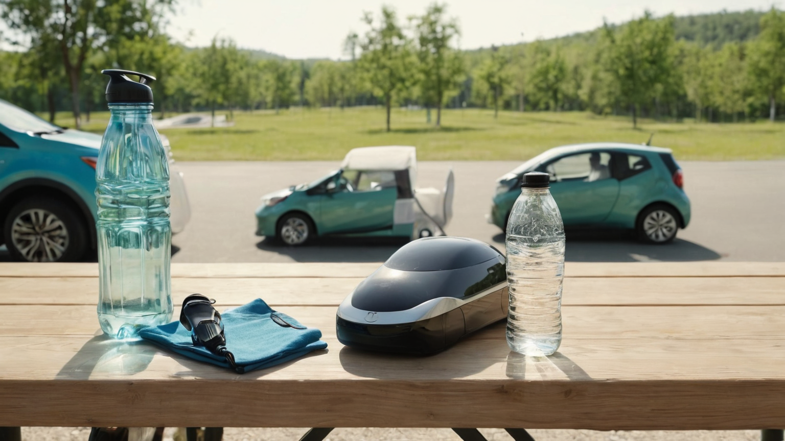 Rest stop with water