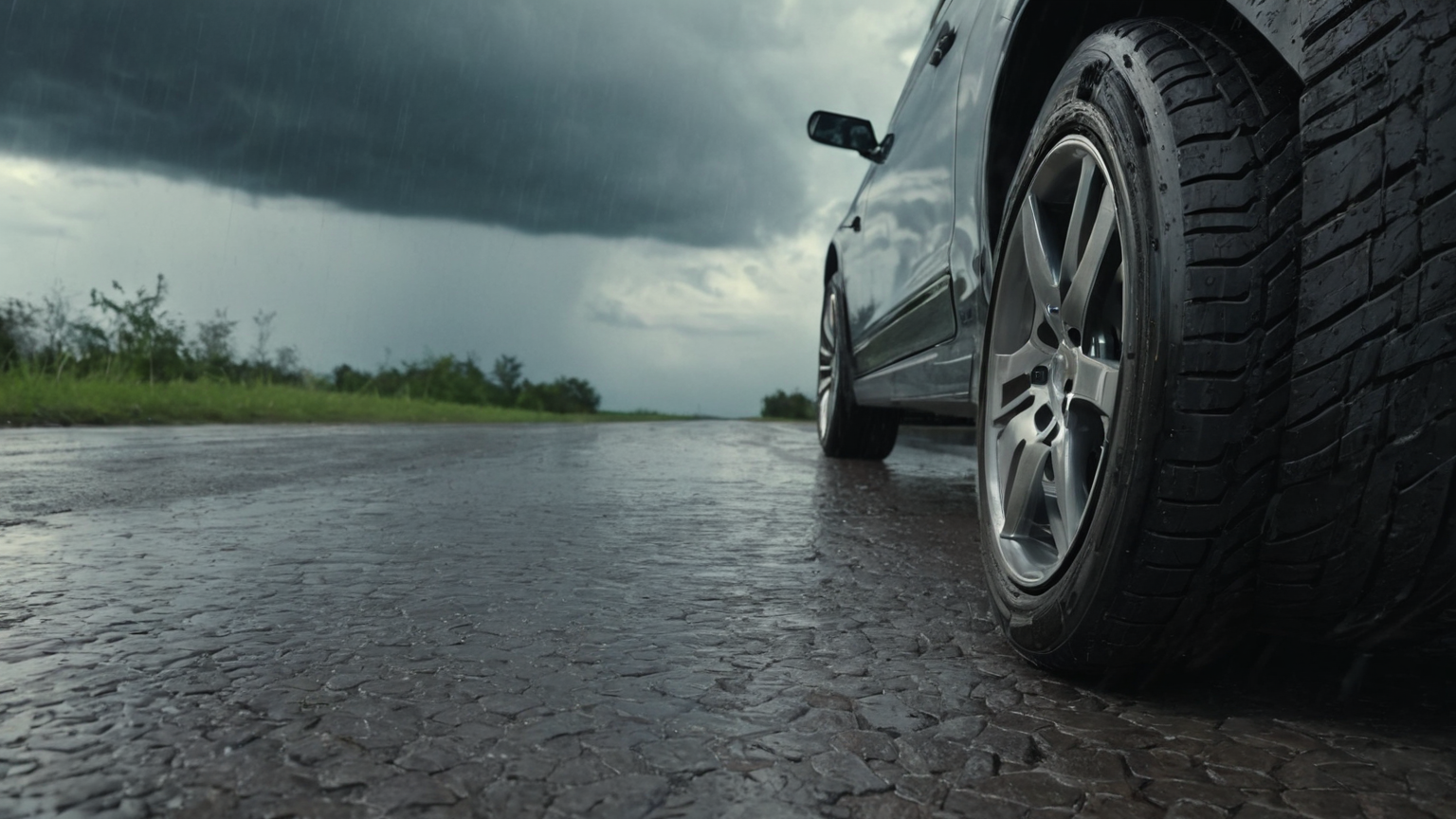 Dry tires with storm ahead