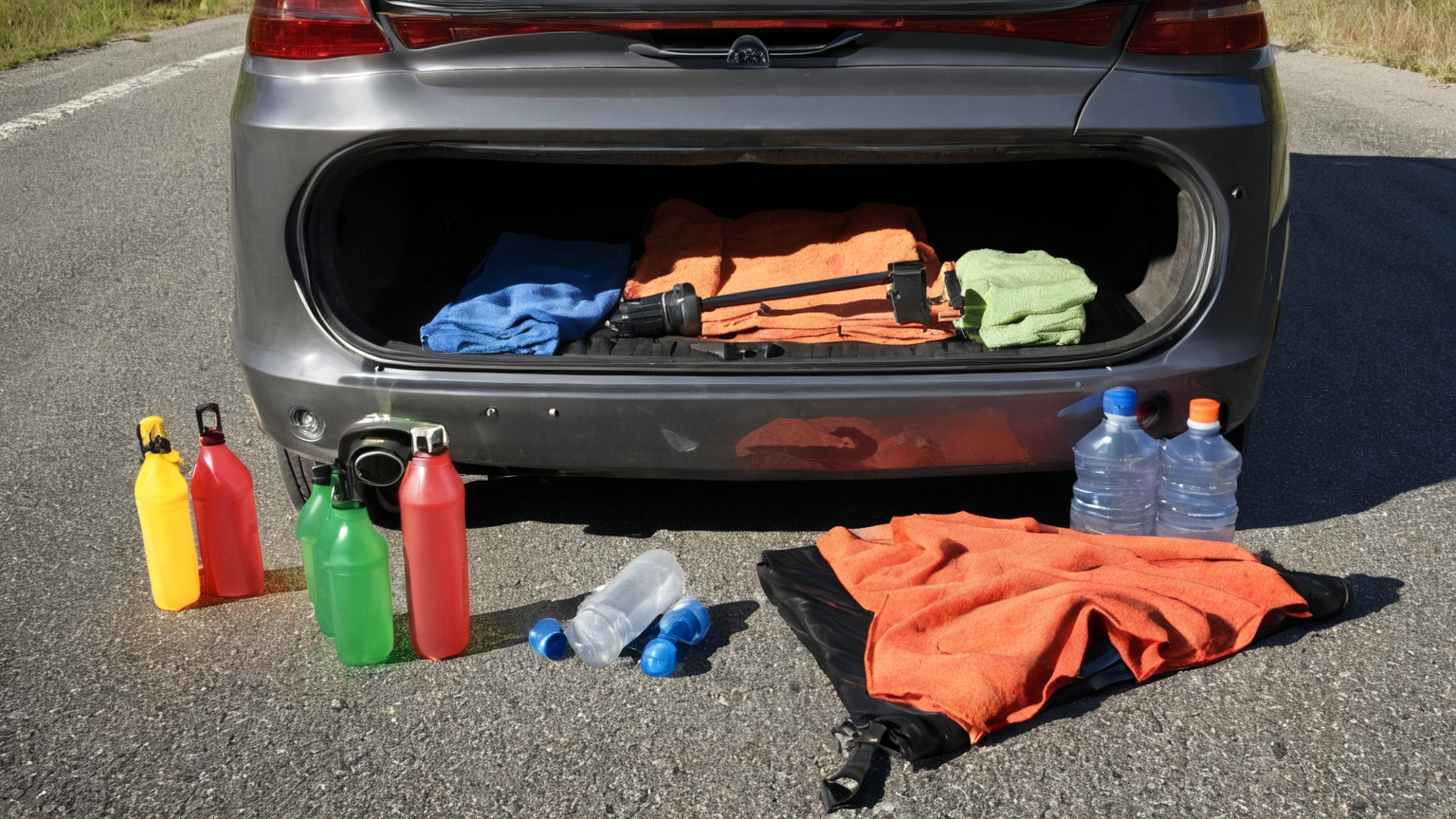 Summer Roadside Emergency Kit: Heat, Tires, Water, and Safe Stops